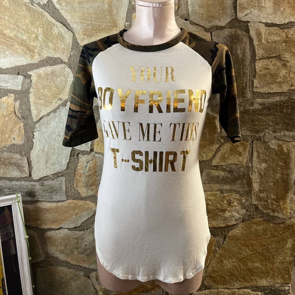 MadRag Camo Sleeve Graphic T-Shirt